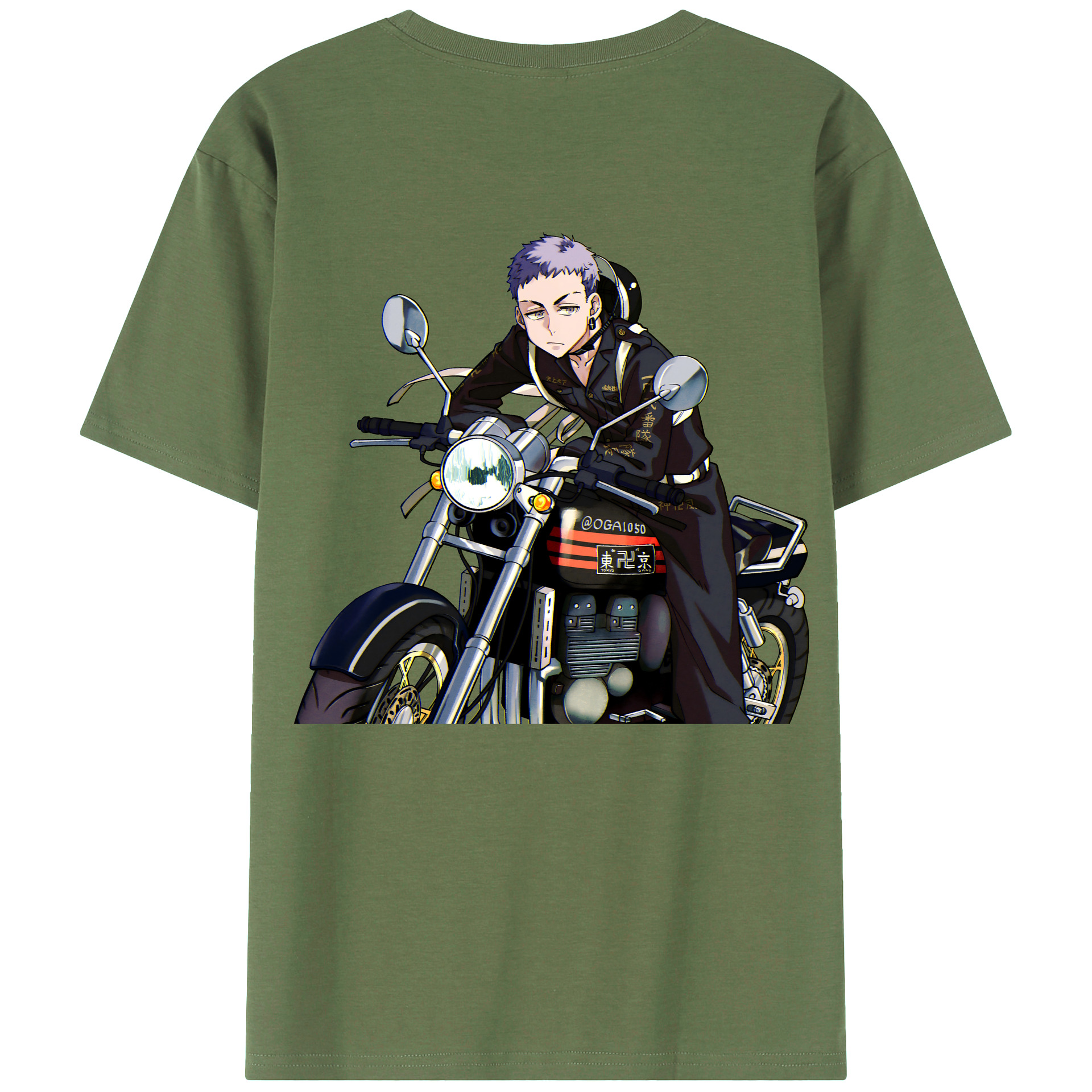 （画像用） 東京リベンジャーズ Tokyo Revengers 綿100％ メンズ半袖Tシャツ（バックプリント） 通気性